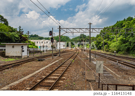 関西線柘植駅構内風景 116413148