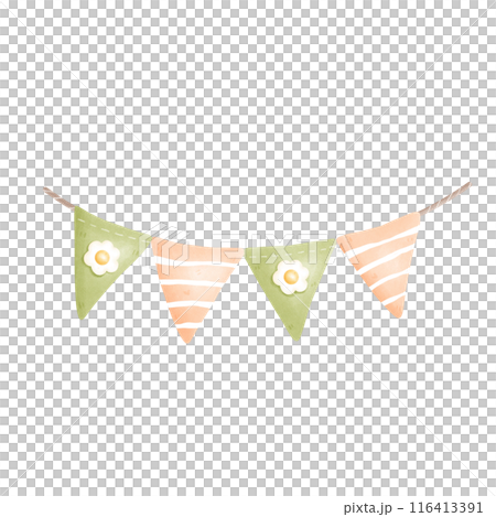 Flower banner for party 116413391