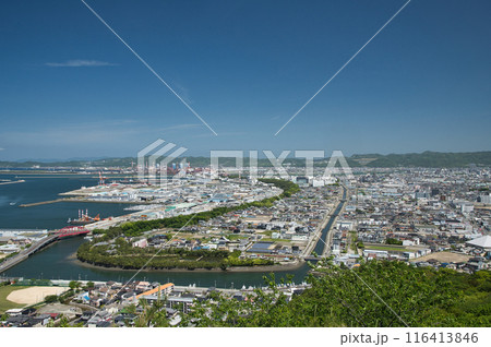 高津子山展望台から和歌山市街を望む　【和歌山県和歌山市】 116413846