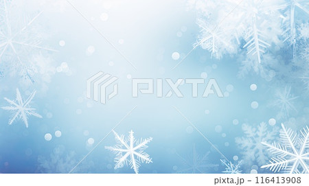 Christmas background with snow flakes 116413908