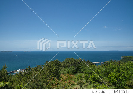 高津子山展望台から和歌浦湾を望む　【和歌山県和歌山市】 116414512