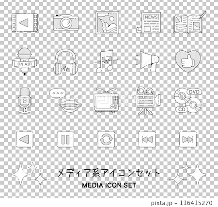 媒體圖示集 116415270
