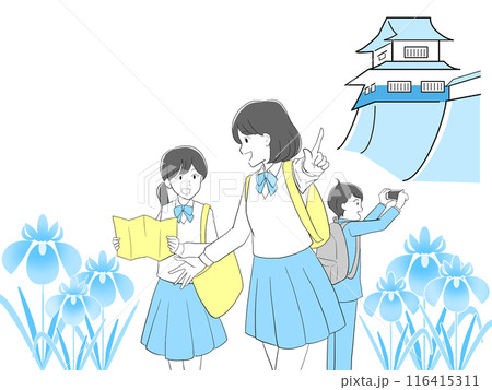 修学旅行イラスト 116415311