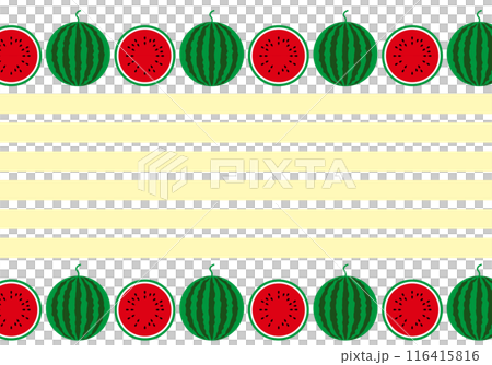 Cute summer watermelon frame background 116415816
