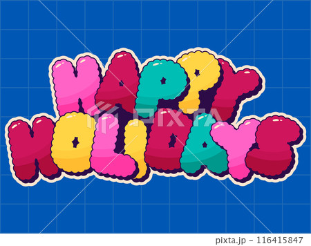 Comic cartoon label. 116415847
