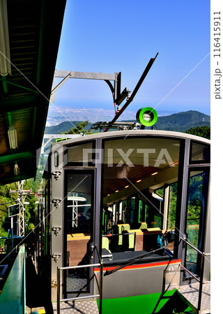 神奈川県 丹沢大山国定公園大山ケーブルカー駅の風景 116415911