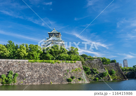 大阪城風景 116415986