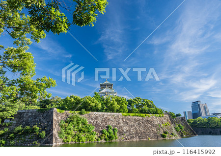 大阪城風景 116415992