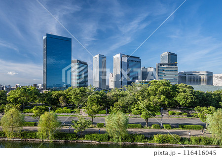 大阪ビジネスパーク　大阪城内からの風景 116416045