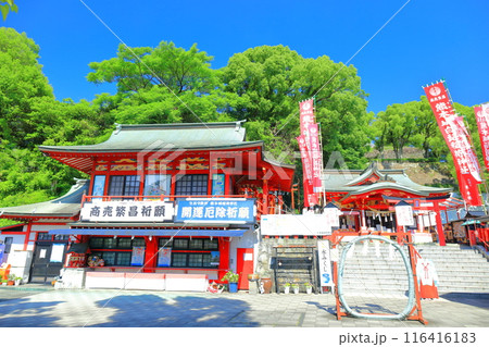 【熊本県】快晴の熊本城 稲荷神社 【熊本県】快晴の熊本城 稲荷神社 116416183