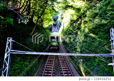 神奈川県 丹沢大山国定公園 大山ケーブルカー大山寺駅の風景 116416252