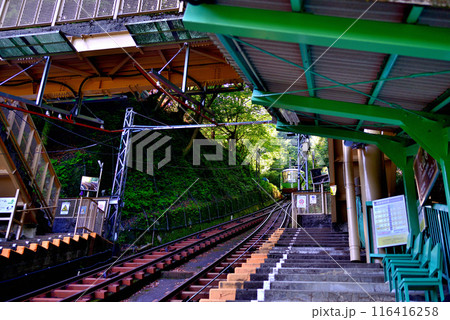 神奈川県 丹沢大山国定公園 大山ケーブルカー大山寺駅の風景 神奈川県 丹沢大山国定公園 大山ケーブルカー大山寺駅の風景 116416258