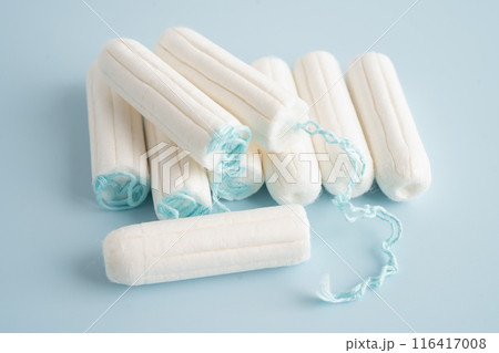 Tampon sanitary for woman hygiene protect menstruation cycle. Tampon sanitary for woman hygiene protect menstruation cycle. 116417008