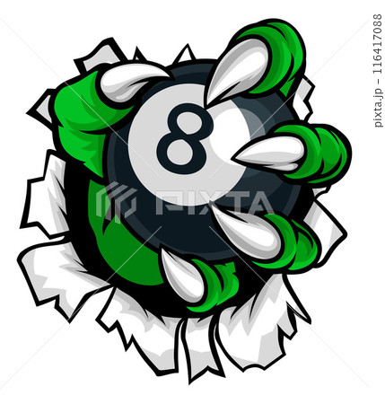 Pool Billiards Ball Monster Hand Claws Talons Pool Billiards Ball Monster Hand Claws Talons 116417088