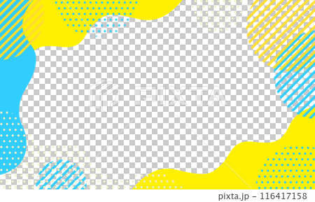 流行幾何圖案01黃淺藍 116417158