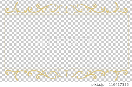 Gold elegant decorative frame material Gold elegant decorative frame material 116417536