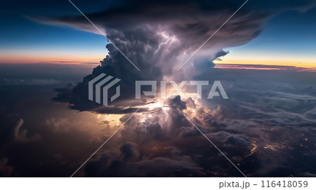 Epic Thunderstorm Cloudscape Epic Thunderstorm Cloudscape 116418059