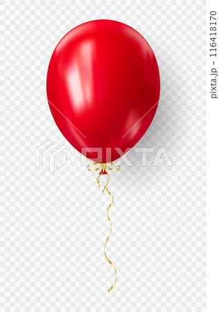 3d realistic red balloon. USA Independence Day patriotic design 116418170