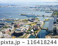 ランドマークタワーから見る横浜みなとみらい地区 116418244