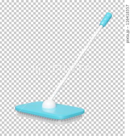 3d clean floor mop isolated. cleaning tool equipment, 3d illustration render 3d clean floor mop isolated. cleaning tool equipment, 3d illustration render 116418357