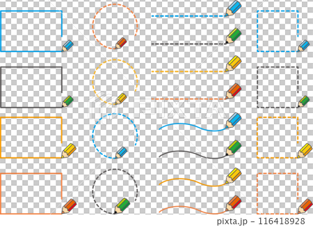 本と鉛筆の文房具 116418928