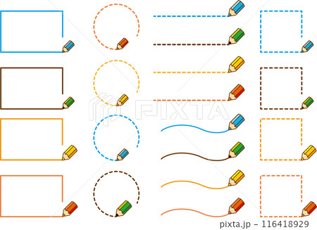 本と鉛筆の文房具 116418929