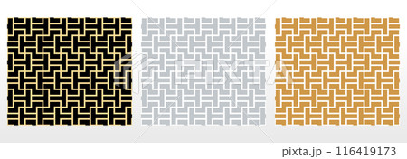 Set of abstract geometric patterns. Seamless vector backgrounds. Colored ornaments Graphic modern patterns Simple lattice graphic design Set of abstract geometric patterns. Seamless vector backgrounds. Colored ornaments Graphic modern patterns Simple lattice graphic design 116419173