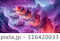 鮮やかで幻想的なフラクタルアート 116420033