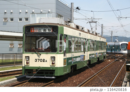 広島電鉄3700形（1号線：広島駅⇔広島港-宇品） 116420816