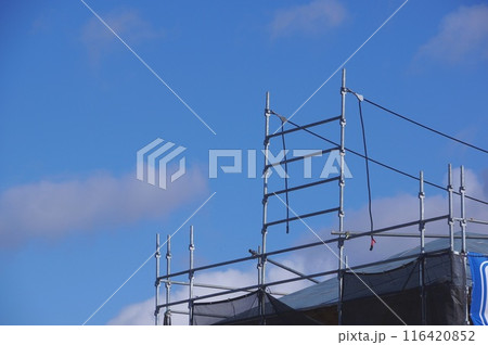 高所作業転落防止用安瀬確保ロープ 116420852