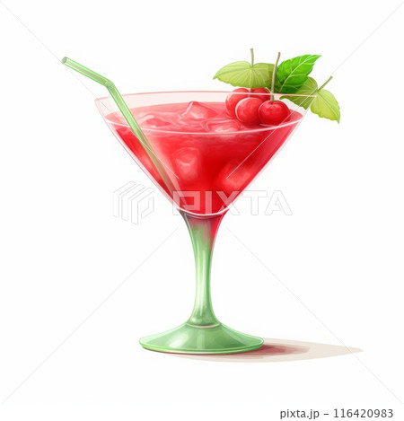 Cocktail Day with Berries, Fruits and Mint Leaves. Cocktail Day with Berries, Fruits and Mint Leaves. 116420983