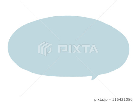 くすみカラーのシンプルなふきだし 116421086