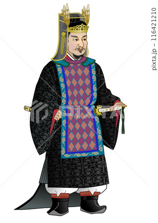 平安時代初期の礼服　坂上田村麻呂の武官束帯 116421210