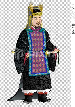 平安時代初期の礼服　坂上田村麻呂の武官束帯 116421210