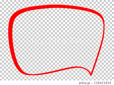 Speech balloon red Speech balloon red 116421834