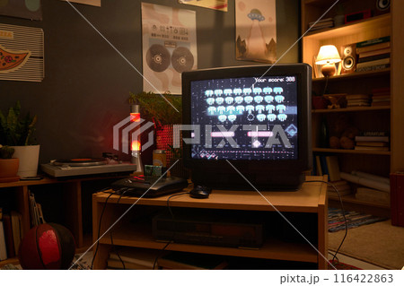 Retro TV Gaming Setup Retro TV Gaming Setup 116422863