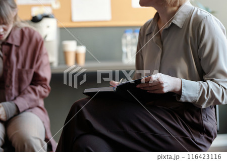 Psychologist listening to patient Psychologist listening to patient 116423116