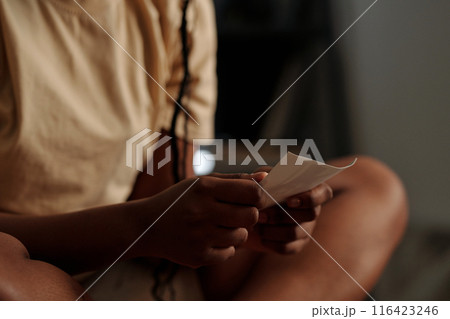 Hands of woman with her boyfriend photo 116423246
