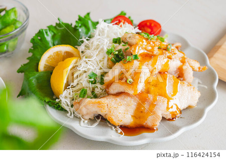 鶏唐揚げの甘酢あんかけ 116424154