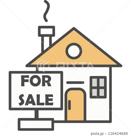 House for sale vector icon 116424689