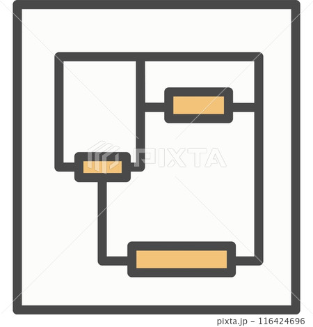 House plan vector icon isolated 116424696