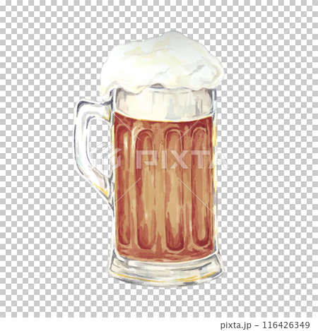 Beer mug with foam head clipart. Watercolor illustration of Oktoberfest dark beer drink. Pint of craft beverage for Brewery, bar design illustration for menu, flyer, marketing materials, homebrewing Beer mug with foam head clipart. Watercolor illustration of Oktoberfest dark beer drink. Pint of craft beverage for Brewery, bar design illustration for menu, flyer, marketing materials, homebrewing 116426349