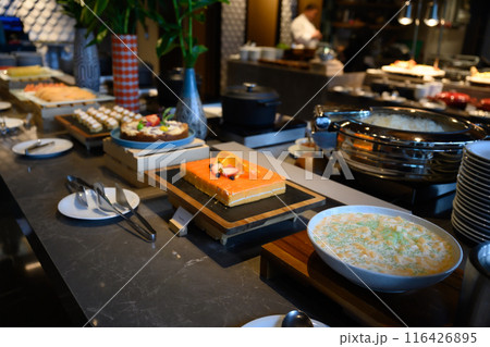 Thai desserts ready to serve 116426895