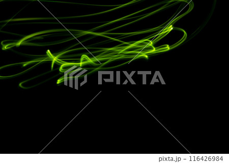 グリーンカラー系光跡 (背景素材) グリーンカラー系光跡 (背景素材) 116426984