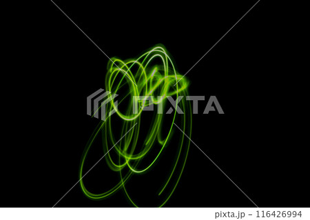 グリーンカラー系光跡 (背景素材) グリーンカラー系光跡 (背景素材) 116426994