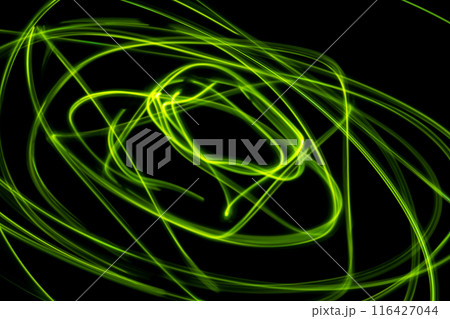 グリーンカラー系光跡 (背景素材) グリーンカラー系光跡 (背景素材) 116427044