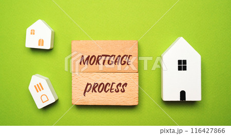 Mortgage process concept 116427866