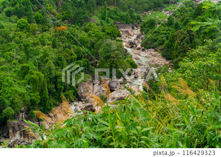 A mountain river in a gorge. A mountain river in a gorge. 116429323