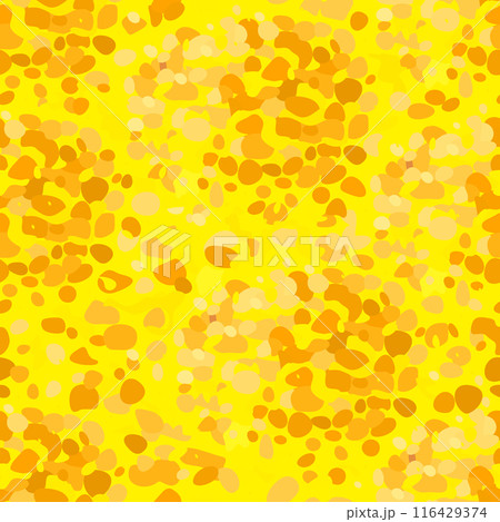 Vector seamless abstract yellow spotted pattern 116429374