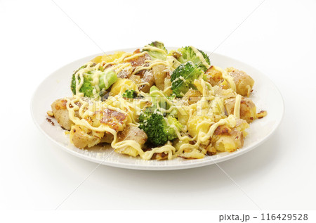 ベイクドポテトとブロッコリーのマヨネーズがけ 116429528